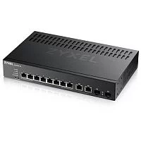 Коммутатор/ ZYXEL NebulaFlex Pro GS2220-10 Hybrid L2 Switch, rack 19 ", 8xGE, 2xCombo (SFP / RJ-45), silent, standalone / cloud management (GS2220-10-EU0101F)