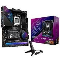 Материнская плата ASROCK X870 RIPTIDE WIFI, AM5, X870, 4*DDR5, 4*SATA, 3*M.2, 4*USB 2.0, 5*USB 3.2, 2*Type-C, 2*PCIx16, 1*M.2 (Key E), HDMI, ATX