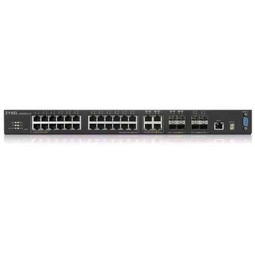 Коммутатор/ ZYXEL ZYXEL XGS4600-32F L3 Managed Switch, 24 port Gig SFP, 4 dual pers. and 4x 10G SFP+, stackable, dual PSU (XGS4600-32F-ZZ0102F) фото 2