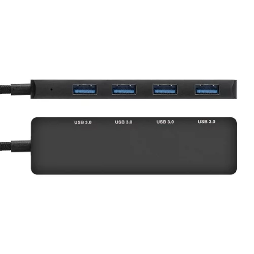 Exegate EX297631RUS USB-Хаб (концентратор) 4-в-1 ExeGate DUB-4C/3 (кабель-адаптер USB Type C --] 4xUSB3.0, Plug&Play, черный) фото 3