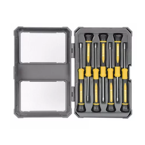 Набор прецизионных отверток 7 шт Deli DL241007 (SL2.0*50, SL2.5*50, SL3.0*50, PH00*50, PH0*50, Torx6*50, Torx8*50), сталь CrV, пласт.кейс