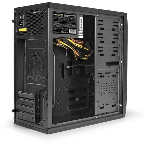 Exegate EX272746RUS Корпус Minitower Exegate QA-412U Black, mATX, , 2*USB+2*USB3.0, Audio фото 2