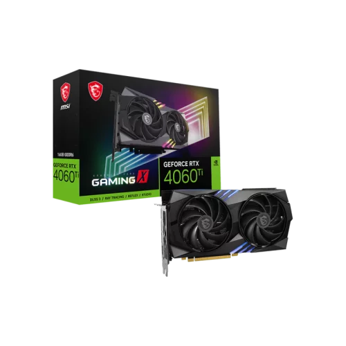 Видеокарта/ VGA MSI NVIDIA GeForce RTX 4060 Ti GAMING X 16G 16GB, GDDR6/128-bit, PCIe 4.0, 1xHDMI 2.1, 3xDP, 2.1-slot
