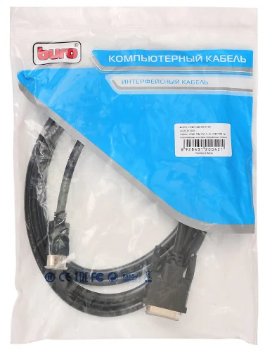 Кабель Buro HDMI (m) DVI-D (m) 3м (HDMI-19M-DVI-D-3M) феррит.кольца фото 4