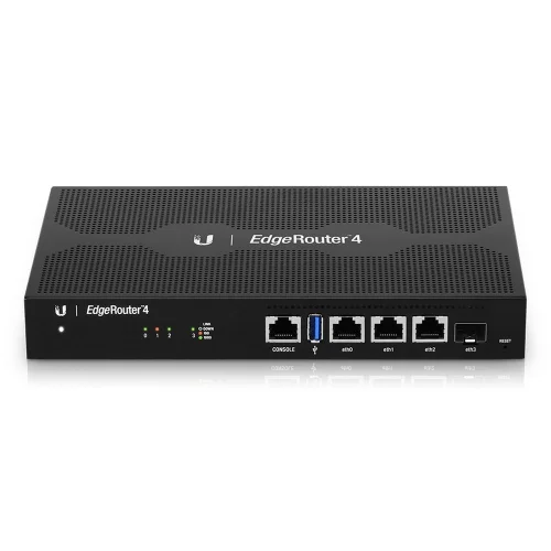 Маршрутизатор Ubiquiti EdgeRouter |ER-4| маршрутизатор 4 ядра (1 ГГц), 3х 1G RJ45, 1х SFP, (020657) (ER-4#3LG)