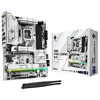 Материнская плата ASROCK Z890 STEEL LEGEND WIFI, LGA1851, Z890, 4*DDR5, 4*SATA, 4*M.2, 6*USB 3.2, 2*USB 2.0, 2*Type-C, 2*PCIx16, 1*PCIx4, 1*M.2 (Key E), HDMI, ATX