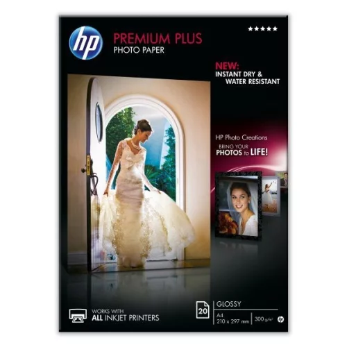 Бумага/ HP Premium Plus Glossy Photo Paper-20 sht/A4/210 x 297 mm