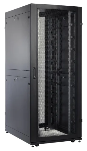 ЦМО Шкаф серверный ПРОФ напольный 42U (800x1000) дверь перфор., задние двойные перфор., черный, в сборе (ШТК-СП-42.8.10-48АА-9005) фото 13