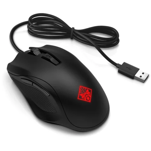 Мышь HP Omen 400 черный/красный оптическая (5000dpi) USB (5but) (3ML38AA)