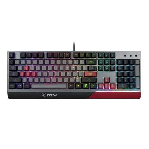 Клавиатура Gaming Keyboard MSI VIGOR GK30, Wired, Mechanical-like plunger switches. 6 zones RGB lighting with several lighting effects. Anti-ghosting Capability. Water Resistant (spill-proof), INFRARED (S11-04RUF01-CLA)