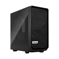 Корпус ПК без блока питания/ Case Fractal Design Meshify 2 Mini TG Dark Tint, Mini-Tower, 1x120mm + 1x140mm, 2xUSB-A 3.2 + 1xUSB 3.2 Type-C mATX, mITX, mDTX Black (FD-C-MES2M-01)
