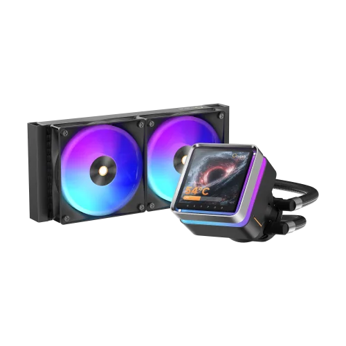 Система жидкостного охлаждения/ Water Cooling System Ocypus Sigma L24 EX BK ARGB (290W, 240mm, LED, Black, ARGB/ Fans: 2x120mm, 36dBA, 88CFM, 2400RPM/ Pump height 99mm, 27dBA, 3100RPM, Rad thickness 2 (SIGMA-L24-BK2AAWLN00E-GL)