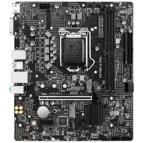 Материнская плата MSI H510M-A PRO mATX (S-1200/ H510/ 2xDDR4/ mATX/M.2/ VGA/ HDMI) (H510M-A PRO)