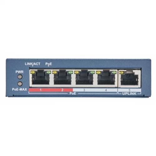Коммутатор Hikvision HiWatch DS-S504P(B) (DS-S504P(B))