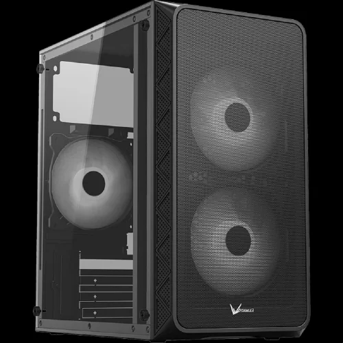 Formula Air Mesh G4 Black (mATX, Acryl, 2xUSB, 1x12cm fan. 1x3.5 HDD, 2x2.5 SSD) (4711401660637)