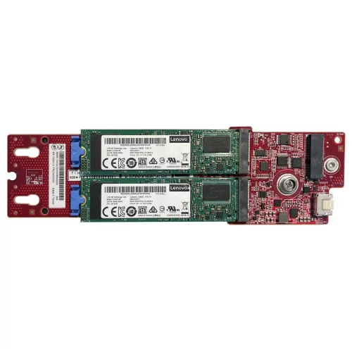 Комплектующие корпусов Lenovo ThinkSystem M.2 SATA/ x4 NVMe 2-Bay Enablement Kit (4Y37A79663)