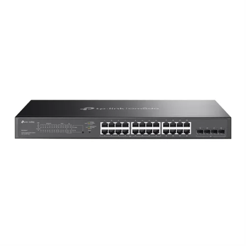 TP-Link SG2428LP Управляемый 28‑портовый гигабитный коммутатор L2 с 24 портами, 16 портов PoE+, 4 гигабитных SFP-слота