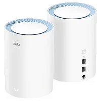 Wi-Fi Mesh-система/ AC1200 Wi-Fi Mesh Solution 2-Pack, Chipset MediaTek, Dual-Band, 867Mbps at 5GHz + 300Mbps at 2.4GHz, 802.11ac/a/b/g/n, 2 Fast Ethernet Ports, 2 internal antennas, MU-MIMO, DDNS, Zerotier/Wireguard/OpenVPN/IPSe (M1200(2-PACK))