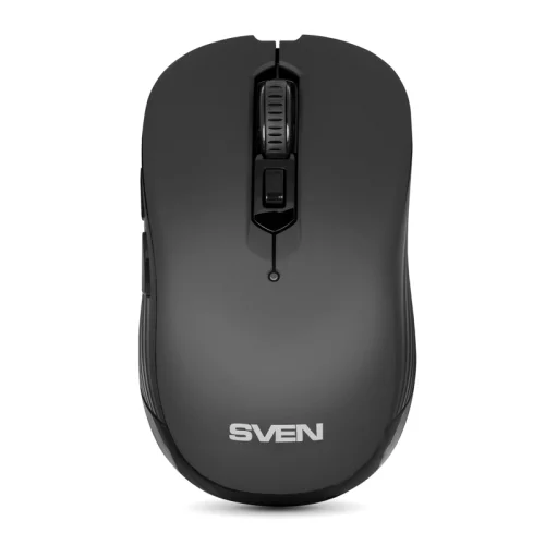 Беспроводная мышь SVEN RX-560SW чёрная (бесшумн. кл. 5+1кл. 800-1600DPI, Soft Touch, блист) (SV-017064)