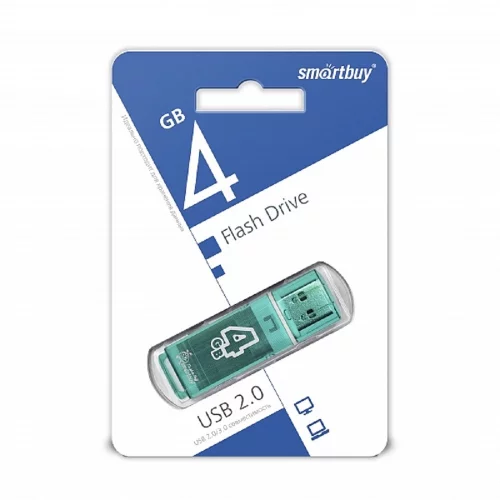Smartbuy USB Drive 4GB Glossy series Green (SB4GBGS-G) фото 3