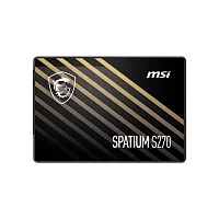 MSI SSD SPATIUM S270, 960GB, 2.5" 7mm, SATA3, 3D TLC, R/W 500/450, IOPs 55 000/80 000, TBW 500, DWPD 0.28 (5 лет) (S78-440P130-P83)