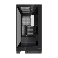 Корпус без блока питания/ Case HSPD F550, Mid Tower, Black, TG, 0.7 SPCC, no fans ATX, mATX, mITX 185/ 420/ 200mm 3x2.5", 3x3.5", 7xPCI 1xUSB-A 3.0, 1xUSB-C 433x245x473mm (F550-TGBK)