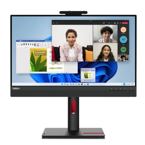 Монито Lenovo ThinkVision TIO24 (Gen5) Black 23.8 (IPS,1920x1080, 4ms, 3in1 connection w/ Tiny, DP, HDMI, USB Hub, Mic (12NAGAT1UK)