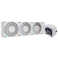 Водяное охлаждение для процессора/ Water Cooling System Thermalright Hyper Vision 360 (360mm, LED, White, ARGB/ Fans: 3x120mm, 69CFM, 27dBA, 2150RPM/ Pump height 68mm, 6400RPM, Rad thickness 27mm/ S: (H-VISION-WH-360-ARGB)