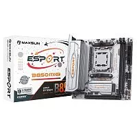 Материнская плата MAXSUN MS-eSport B850ITX WIFI ICE, AM5, B850, 2*DDR5, 2*SATA 3.0, 2*M.2, USB 3.2, USB 2.0, Type-C, 1*PCIE 16, 1*PCIE 1, HDMI+DP, ITX