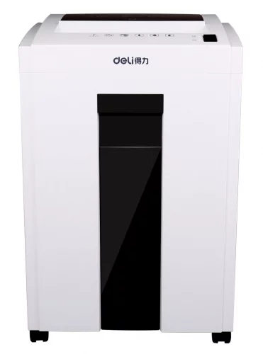 Шредер Deli 9953 белый (секр.P-5) фрагменты 8лист. 23лтр. скрепки скобы пл.карты CD