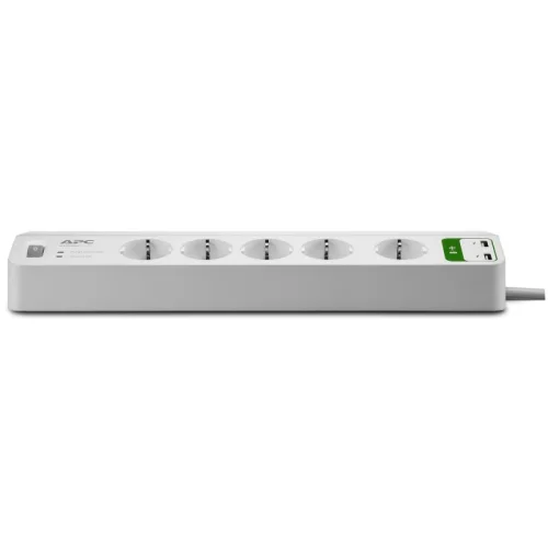 Сетевой фильтр APC Essential SurgeArrest, 5 розеток, 2x USB, 5 В, 2,4 А, 230 В (PM5U-RS) фото 2