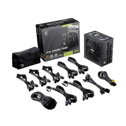 Блок питания MSI MAG A1000GL PCIE5 1000W, 80+ Gold, полностью модульный, ATX 3.0, PCIE5, RTL (306-7ZP9B11-CE0) фото 5