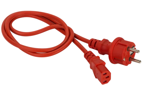 Шнур питания C13-Schuko прямая, 3х0.75, 220В, 10А, красный, 1 метр (LAN-PP13/ SH-1.0-RD) (LAN-PP13/SH-1.0-RD)