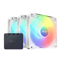 Кулер для корпуса ПК/ Case Cooler NZXT F120 RGB Core Triple Pack (120x120x25mm, 4-pin PWM, RGB, 78.86CFM, 33.88dBA, 1800RPM, White, 3pcs) (RF-C12TF-W1)