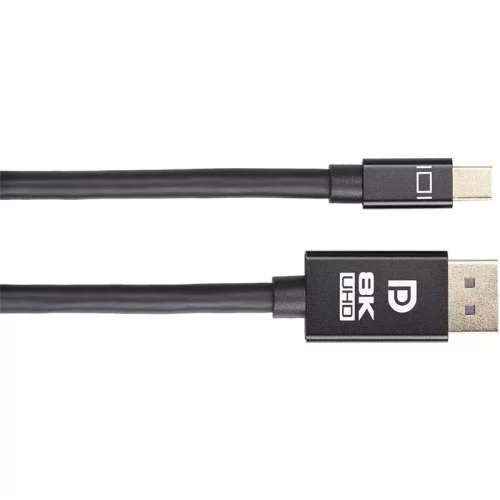 Кабель/ Кабель 1.4V Mini DisplayPort M <--> Display Port M 1,8м 4K@120HZ 8K@60HZ Telecom (TA683M-1.8M)