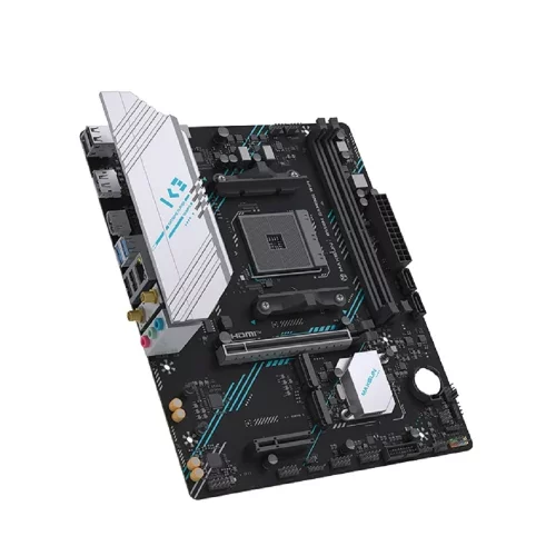 MAXSUN MS-B550M GAMING WIFI (Socket AM4, mATX, 2*DDR4, VGA/HDMI, 2*SATA3, 2*M.2, 1*PCIEx16/1*PCIEx4, 4*USB 2.0, 2*USB 3.2 Gen1, Wi-Fi 5, LAN 1*1G, RTL) фото 2