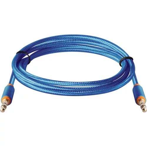 Кабель AUDIO 3.5MM 1.2M BLUE JACK M- JACK M 87512 DEFENDER