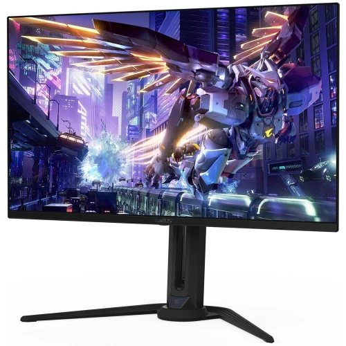 Монитор 31.5 Монитор 31.5 Gigabyte AORUS FO32U2P-EK Black (QD-OLED, 3840 х 2160, 240Hz, 250 cd/ m, 1000:1, 2xHDMI 2.1, DP 2.1, DP 1.4 3xUSB 3.2, USB Type-C) (AORUS FO32U2P EK) фото 2