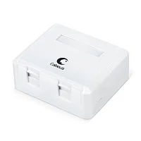 Корпус розетки Cabeus MB-2 Корпус внешней настенной розетки на 2 Keystone (MB-2#TRL)