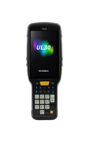 Терминал сбора данных M3 Mobile UL30F Android 14.0 GMS, HD, 802.11 a/ b/ g/ n/ ac/ ax, SE5800, Rear Camera, BT5.3, NFC(HF), 8G/ 12G, 28K, 6700mAh Bat & Bullet Proof Film, Hand Strap. Req CRD&PWR (U30W0E-ULRFRS-HF)