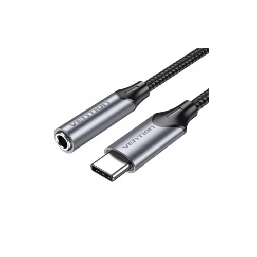 Переходник Vention USB-C M/ Jack 3.5 mm F DAC - 1м Серый (BGMHF)