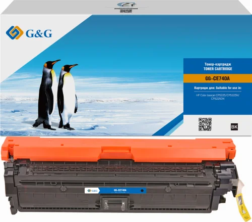 Картридж G&G GG-CE740A черный (7000стр.) для HP LJ CP5220/CP5221/CP5223/CP5225