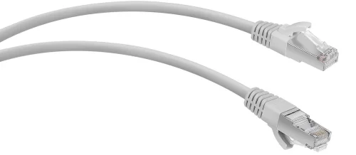 Патч-корд WRline WR-PC-RJ45-FTP-5E-5-GY F/ UTP общий экран RJ-45 вил.-вилка RJ-45 кат.5E 5м серый LSZH (уп.:1шт)