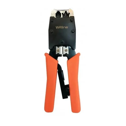Инструмент обжимной Hyperline WRline WR-500R Кримпер для RJ45/ 8P8C, RJ12/ 6P6C и RJ11/ 6P4C