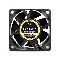 Exegate EX295228RUS Вентилятор 12В DC ExeGate ExtraPower EP06025S2P (60x60x25 мм, Sleeve bearing (подшипник скольжения), 2pin, 4500RPM, 31dBA)