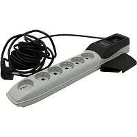 Сетевой фильтр Pilot Pro GP 6 розеток (5 евро + 1Gadget Parking) 7 м, автомат защиты/ Surge protector Pilot PRO GP 6 outlets (5 euro + 1 without ground) 10A / 2.2kVt, 7m, automatic circuit-breaker (PILOT PRO 7M)