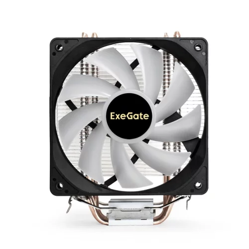 Exegate EX293655RUS Кулер ExeGate Wizard EXX400V2-PWM.FRGB {(Al+Cu, 4 тепл.трубки,LGA775/ 1150/ 1151/ 1155/ 1156/ 1200/ 1700/ AM2/ AM2+/ AM3+/ AM4/ FM1/ FM2/ 754/ 939/ 940, TDP 140W, Fan 120mm, PWM, 800-2400RPM} фото 3