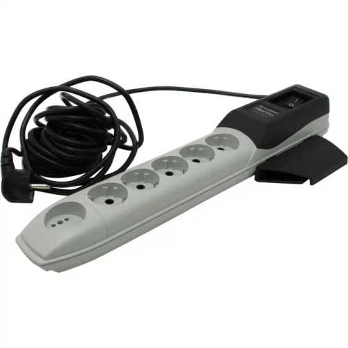 Сетевой фильтр Pilot Pro GP 6 розеток (5 евро + 1Gadget Parking) 7 м, автомат защиты/ Surge protector Pilot PRO GP 6 outlets (5 euro + 1 without ground) 10A / 2.2kVt, 7m, automatic circuit-breaker (PILOT PRO 7M)