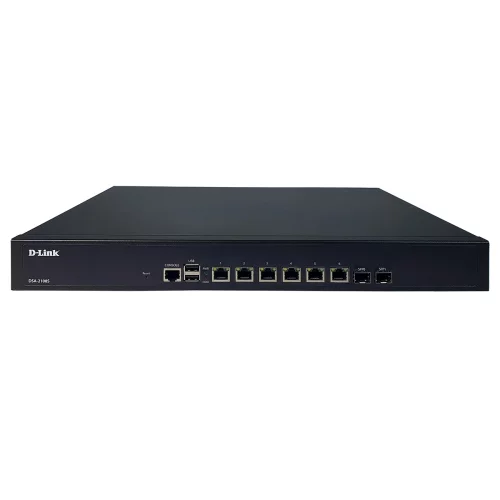 Маршрутизатор/ Service Router, 6x1000Base-T, 2x1000Base-X SFP, 2xUSB ports, RJ45 Console (DSA-2108S/A1A)