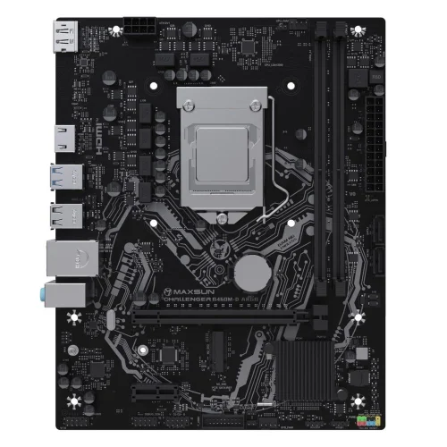 Материнская плата Maxsun MS-Challenger B460M-D ARGB B460, LGA1200, 2*DDR4, 1*PCIEx16, 1*PCIEx1, 1*M.2, 4*USB3.2Gen1, 6*USB2.0, 2*SATA3.0, 1G, DP, HDMI, M-ATX, RTL (6940709663547)